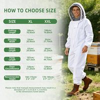 ZHILI BEE 35-teiliges Imkerei-Starter-Set mit Imkeranzug, Smoker, Werkzeugen und Oxford-Tasche, Neu mit 3 Monaten Garantie, XL-Größe für Männer & Frauen
