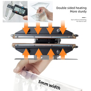 Máquina selladora de prensa manual portátil con sello vertical de embalaje resistente al calor para bolsas grandes con caja eléctrica para sellar varias bolsas - Product Image 3