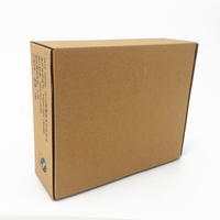 Boîtes d'expédition en carton ondulé noir mat écologiques et recyclables personnalisées en gros, logo en relief UV, poignée, chaussettes, cadeaux