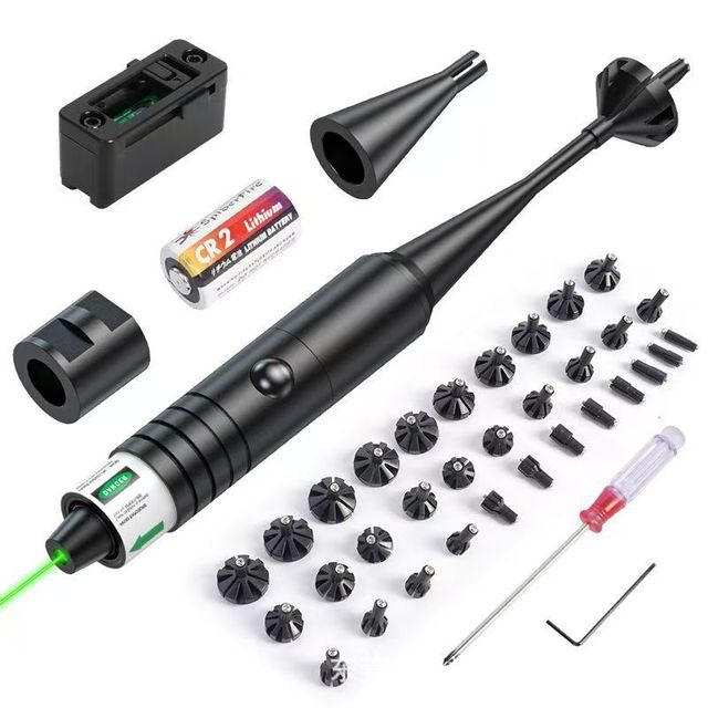 Full-Caliber High-Precision No-Adjustment Green Laser Level Line One-Line Calibrator Sight-Alignment Training Green External