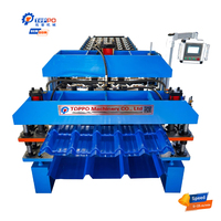 Machine de formage à froid de tôles d'acier galvanisé coloré à double couche haute efficacité