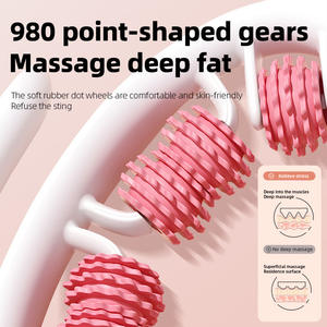 Masajeador de piernas con rodillo <span class=keywords><strong>Circular</strong></span> con abrazadera, equipo de cuidado de la salud del hogar para el cuerpo, masajeador de artefactos meridianos de la columna Cervical - Product Image 3