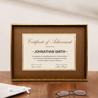 Cadre photo personnalisé HuaJia à changement de couleur, cadre personnalisé pour diplôme en plastique, vente en gros, cadre créatif mural pour certificat