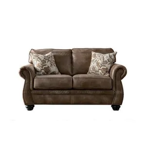 Conjunto de sofás de diseño americano, muebles de lujo para sala de estar, sofá de tela de 2 plazas, gran oferta