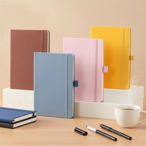 Promotion Wholesale Custom Printing Planner <b>A4</b> A5 A6 Business Office Strap <b>Notebook</b> With Pu <b>Leather</b> Cover - Product Image 1