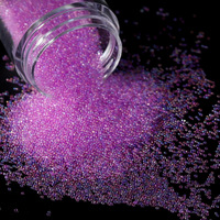 Perles pour ongles 10 ml, billes de verre AB, strass ronds transparents, mini paillettes, micro perles caviar pour nail art