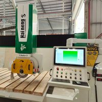 Machine de découpe de pierre Anyth Italy DDX System, système CNC 5 axes + 3 axes, scie à pont pour marbre et granit