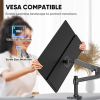 Moniteur LCD IPS HDR portable 18,5 pouces 1080P FHD HD USB-C grand format pour ordinateur portable PS4/5, moniteur de voyage avec béquille VESA