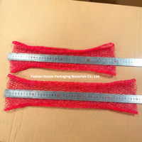 1000m buisvormige netrol HDPE Raschel gaas zak voor automatische knipmachine 4g 5g 6g PE zacht net voor aardappel ui fruit