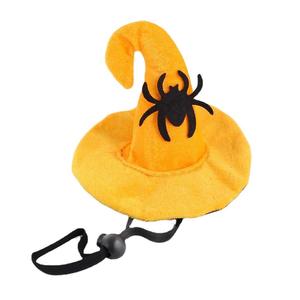 Chapeau de sorcière pour animaux de compagnie pour Halloween avec motif de chauve-souris, taille unique, accessoire de costume en feutre pour chien et chat - Product Image 4