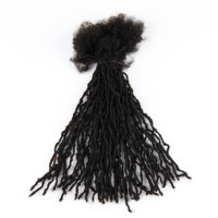 Extensions de dreadlocks au crochet Micro Locs en cheveux indiens Remy de qualité supérieure 0,1 cm pour la vente en gros
