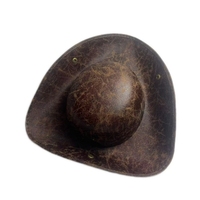 Chapeau de pirate en cuir PU pour Halloween, chapeau à trois coins de capitaine Jack des Caraïbes, accessoire de costume de cosplay pour spectacle sur scène ou fête