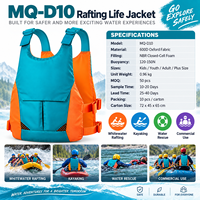 Gilet de sauvetage pour rafting en eaux vives 150N 600D Oxford, équipement de flottabilité réglable pour kayak, canyoning, sauvetage aquatique