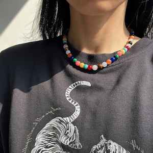 Fashionable <b>Resin</b> <b>Necklace</b> With Decorative Artistic Pendant Lightweight Jewelry Ideal For Everyday Wear And Stylish Outfit Pair - Product Image 5