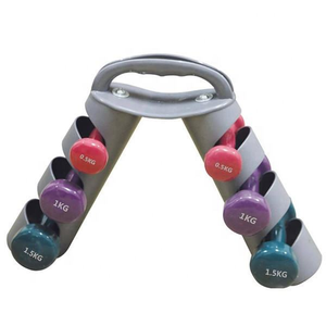 Custom Logo Cast Iron Durable Eco-Friendly Non-Slip Unisex <strong>Dumbbell</strong> <strong>Set</strong> Rack Stand Home Gym Fitness 6kg 9kg 12kg Weight - Product Image 4