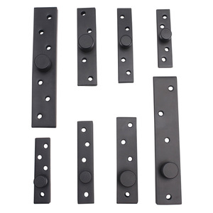 Charnières supérieures et inférieures en acier inoxydable robustes pour porte en bois, rotation à 360 degrés, design dissimulé - Product Image 1