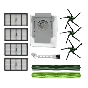 Cepillo lateral de la bolsa de polvo filtro hepa Filtro de Wi-Fi piezas de recambio de aspiradora para IRobot <span class=keywords><strong>Roomba</strong></span> s9 9150 s9 + Plus 9550 <span class=keywords><strong>Serie</strong></span> <span class=keywords><strong>s</strong></span> - Product Image 1