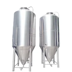 3BBL 5BBL 10BBL 15BBL 30BBL Tangki Fermentasi Bir Stainless Steel Kerucut Berjaket Peralatan Brewery Tangki Brite Fermenter