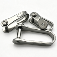 Cierre de Acero Inoxidable Tipo D de Liberación Rápida para Llavero, Conector para Llavero de Coche, Accesorios para Bolsos y Correas