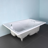 Bain à remous rectangulaire en acrylique certifié CUPC Baignoire de trempage portable de qualité supérieure pour la salle de bain