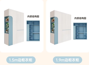 <span class=keywords><strong>Armadio</strong></span> Moderno per Camera da Letto dei Ragazzi, per Piccoli Appartamenti, Porta Singola fino al Soffitto, Blu, Grande Capacità, <span class=keywords><strong>Cabina</strong></span> <span class=keywords><strong>Armadio</strong></span> Personalizzabile - Product Image 4