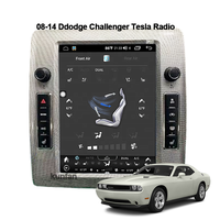 Android Head Unit 10.4 inci navigasi GPS & Radio Stereo untuk Dodge Challenger 2008 - 2014 gaya Tesla layar Mobil Aftermarket