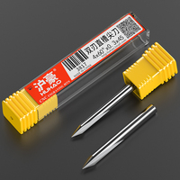 HUHAO 2날 스트레이트 V 커터 4/6mm 샹크 CNC 목공용 엔드밀 조각 비트 텅스텐강