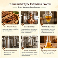 Extrait de cannelle pur naturel de qualité alimentaire 100% Cinnamaldéhyde Extrait de cannelle liquide CAS 104-55-2 Arôme et parfum
