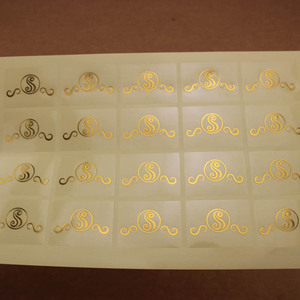 ODM/OEM-etiqueta adhesiva impermeable con logo personalizado, pegatina con logotipo de papel de aluminio dorado - Product Image 2