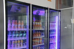 R290a schiuma di soffiaggio serratura chiave doppia porta Pepsi vino bevanda fredda bevanda fredda Display Display con luce a LED - Product Image 6