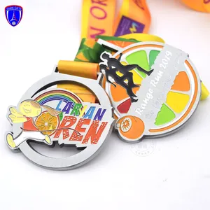 hot sale high quality larian ren sport medal with range run medal