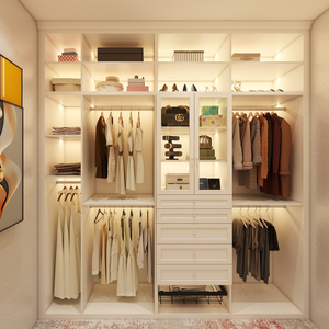 Tủ Quần Áo Bằng Gỗ Tùy Chỉnh Thiết Kế Hiện Đại Tủ Quần Áo Tích Hợp Tủ Quần Áo Tủ Xếp Đồ Tủ Để Đồ Cho Phòng Ngủ - Product Image 2