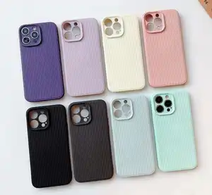 Hochwertige Handy hülle für iPhone 15 Soft Silicone Liquid Color Stoß feste Abdeckung für iPhone 14 13 Pro