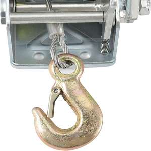 1BJY-HW-06S Piezas de remolque y accesorios capacidad 1600lbs Cabrestante manual de remolque con alambre de acero de 10m - Product Image 2
