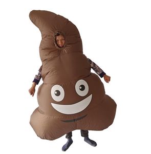 Costume de mascotte gonflable amusant pour <span class=keywords><strong>adultes</strong></span>, unisexe, motif émoticionnel de caca, pour Halloween, en terylène, taille et couleur personnalisables - Product Image 3