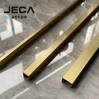 Foshan JECA Nouveaux styles de profilés de carrelage en cuivre, garnitures métalliques en laiton pour la décoration murale ou de sol, profilés de carrelage de luxe, échantillon gratuit