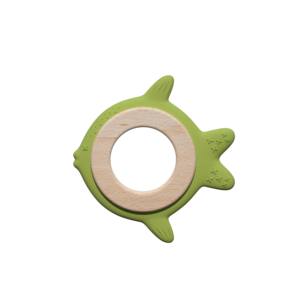 Première main gomme douloureuse soulager bébé jouets de dentition de qualité alimentaire Silicone bois anneau molaire sensoriel anneau de dentition bébé sucette - Product Image 1