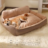 Heiß verkaufter Luxus Winter Warm Halb geschlossenes Katzen-und Hunde bett Abnehmbar Wasch bar Verdickt Großes Haustier zubehör Großhandel