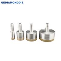 Brocas de Diamante Sinterizado con Vástago Recto QEDIAMONDDIE, de 4-165 mm de Diámetro, para Perforar Vidrio, Granito y Mármol