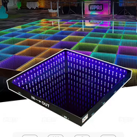 Panneaux de piste de danse portatifs magnétiques Led Pista De Baile Wedding Party Event Fiestas 3D Infinity Mirror Piso