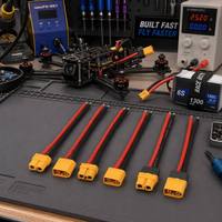 2 Pin XT90 XT60 XT30 Kabel Baterai Berlapis Timah Tembaga Berisolasi PVC 1.5M ISO9001 Elektronik RC Drone LiPo UL94V-0
