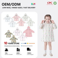 Sudadera con Capucha Impermeable y Cortavientos con Estampado Floral Personalizado Puresun para Niñas y Niños, Ropa de Otoño para la Escuela y Actividades al Aire Libre