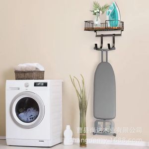 Wooden wall-mounted storage rack for entryway, <b>key</b> and bag <b>hanger</b>, wall-mounted storage rack for living room and bedroom. - Product Image 2