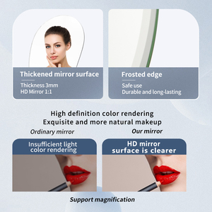 Scandinavian phong cách hiện đại Chrome Máy tính để bàn Vanity gương 360 độ xoay cao cấp mỹ phẩm gương và bàn trang điểm gương - Product Image 3