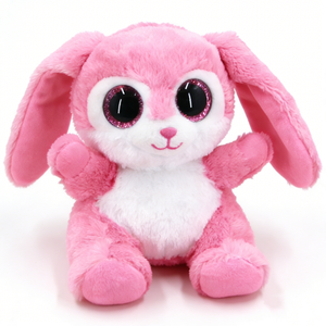 Conejo de peluche rosa con ojos brillantes, orejas caídas, juguete suave de 31cm-50cm, regalo de Pascua para niños mayores de 3 años - Product Image 3