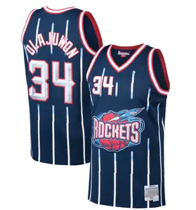 Vente en gros pas cher cousu rétro 1996-97 maillot de basket-ball Houston Rocket 34 Hakeem Olajuwon