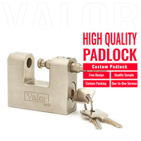 Cadenas de sécurité robuste en acier chromé de type D rectangulaire avec couvercle de protection et clé