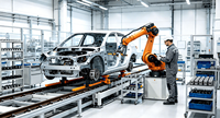 Rail de guidage linéaire de haute précision pour robot, modèle RL1000, capacité de charge 1000 kg, axe de déplacement de 7e axe pour robot Kuka