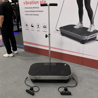 FRS Plateforme vibrante verticale professionnelle robuste, charge maximale 150 kg, ABS, télécommande multi-vitesses, portable, fitness
