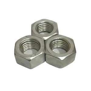 Tuercas hexagonales de acero al carbono galvanizado, 1-1/8 ", 1/4", 4/16 ", 1/2", gr 4/6/8, UNC/undin934, fábrica de China